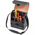 Top-Line leather tool case with middle wall, small