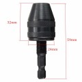 MINI CHUCK 0.5-3.2mm Keyless Drill Chuck 1/4 Inch Hex Shank Drill, Screwdriver Adaptor