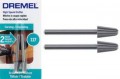 Dremel 117 - 1/4 inch Round End Cone Steel Cutter - 2pc