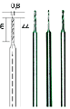 Proxxon HSS Drill Bits 0.8mm , 3pcs