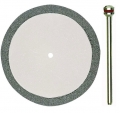 Cutting disc, diamond coated, 38x0.6mm, with arbor #28842