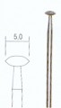 Grinding bit, diamond coated, 5.0mm lens