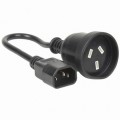 IEC C14 Male to 3pin Mains Socket - 150mm