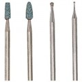 Cutting/sanding/polishing bit set, glass working, 4 pcs #28920