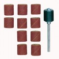 Sanding bit, band, corundum, 120 grit, 10x10mm, 10 pcs with hold