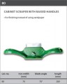 Cabinet Scraper with raised handles