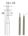 Tungsten carbide milling drills (spearedrill)0.6mm