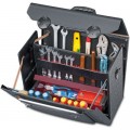 Top-Line leather tool case with middle wall king size