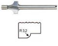 Routing bit, tungsten carbide, core box bit, 3.2mm